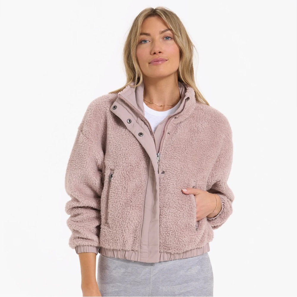 Women's Pink Sherpa Jacket